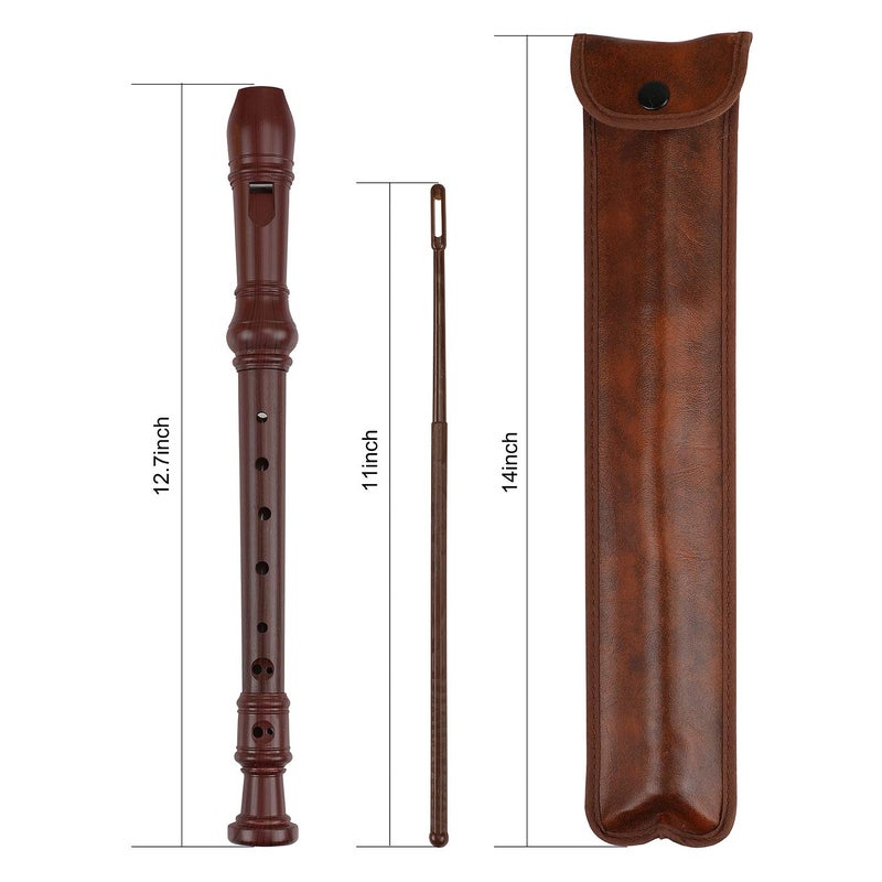 EastyGold Recorder 8 Hole Treble Flute Descant Flauta Soprano Recorder Professional Clarinet German Style C Key for Student Adults Teach Begainer Class - Image 3